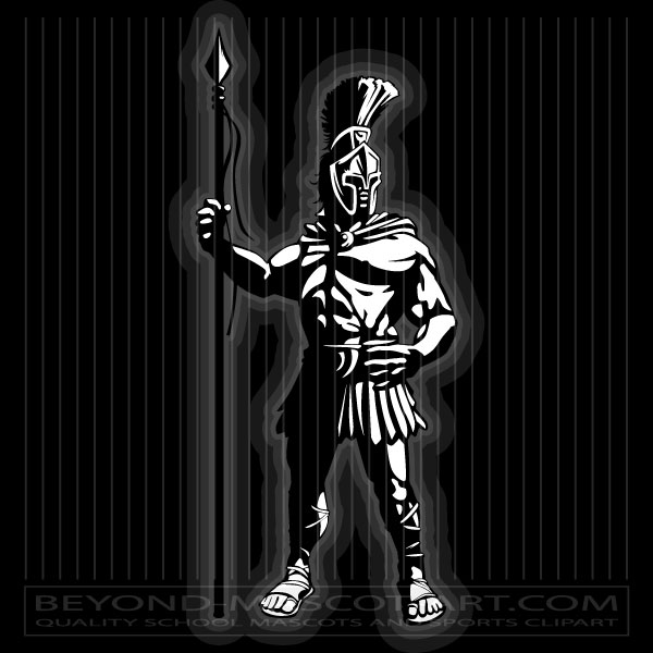 Spartan Mascot Clipart