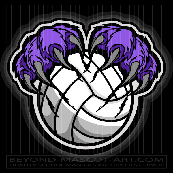 Volleyball Panther Logo