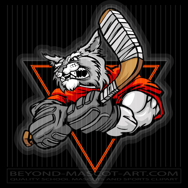 Wildcat Hockey Cartoon