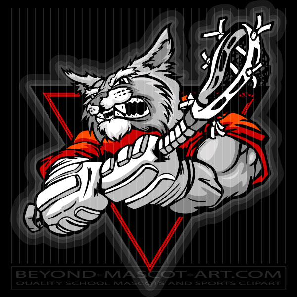 Wildcat Lacrosse Cartoon