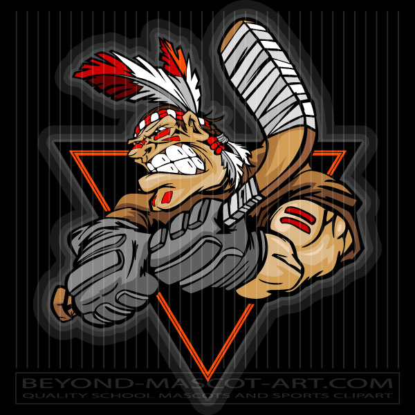 Brave Hockey Cartoon