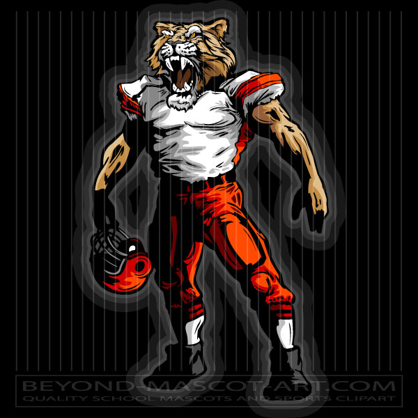 Cougar Football Clipart