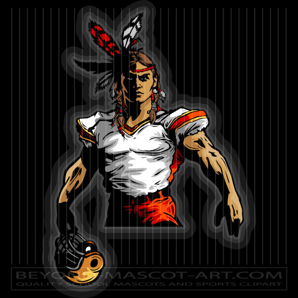 Football Mascot Brave