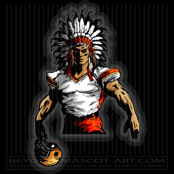 Football Mascot Indian