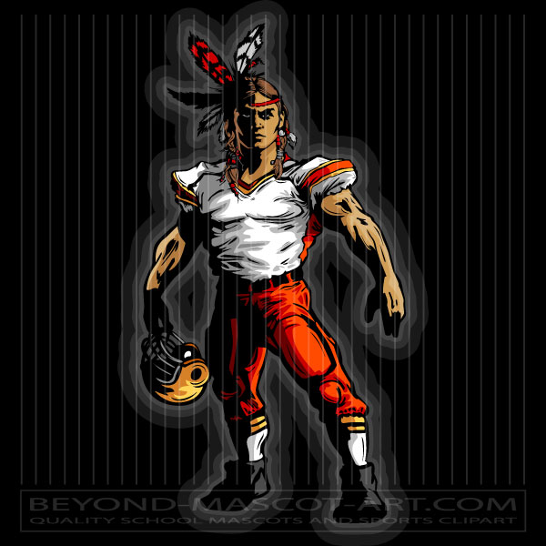 Football Mascot Warrior