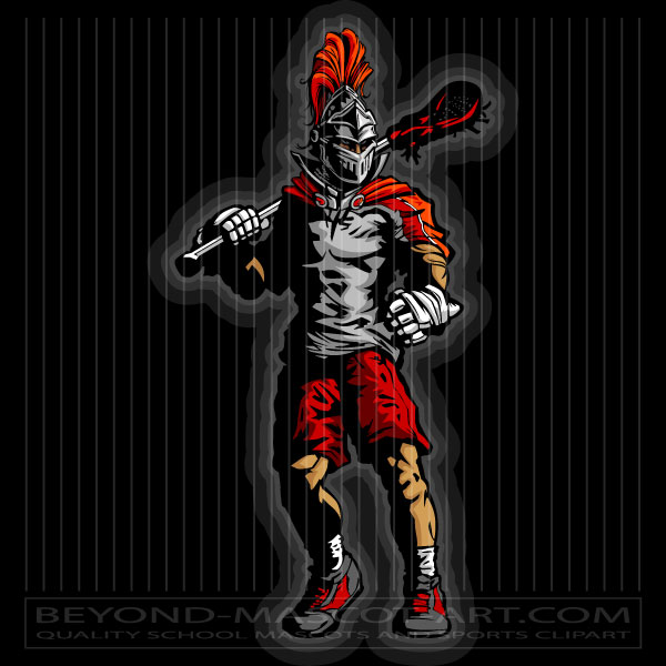 Lacrosse Knight Mascot