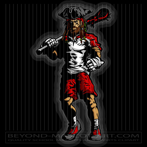 Lacrosse Pirate Mascot
