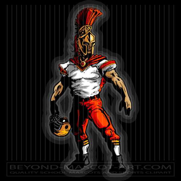 Spartan Football Clipart