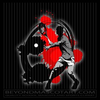Silhouette Tennis Player