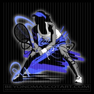 Girl Tennis Clip Art