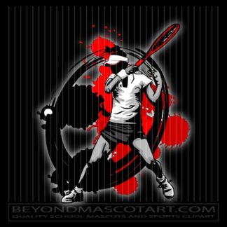 Girl Tennis Silhouette