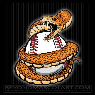 Vector Baseball Rattlesnake