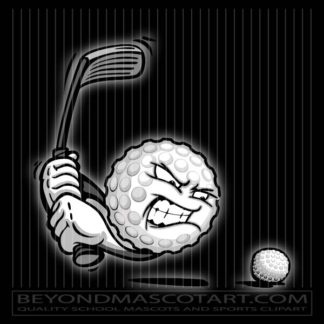 Cartoon Golf Ball