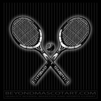 Wood Tennis Racquets Vector