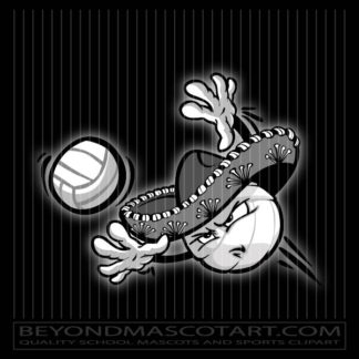 Volleyball Sombrero Clipart