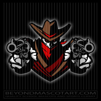 Skeleton Cowboy Clip Art