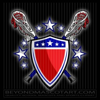 American Flag Lacrosse Design