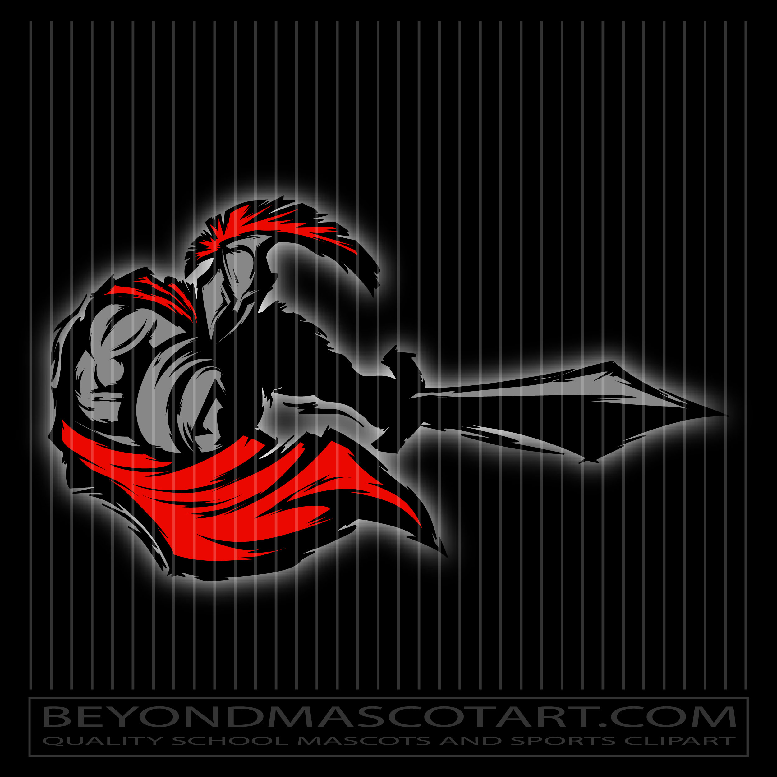 Spartan Mascot Graphic | Vector Format | JPG EPS PNG AI
