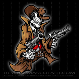 Skull Outlaw Clipart