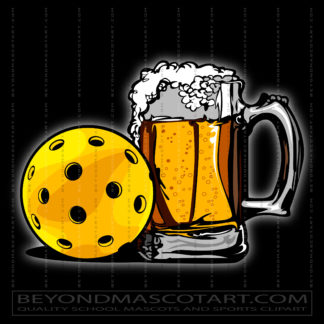 Beer Pickleball Clip Art