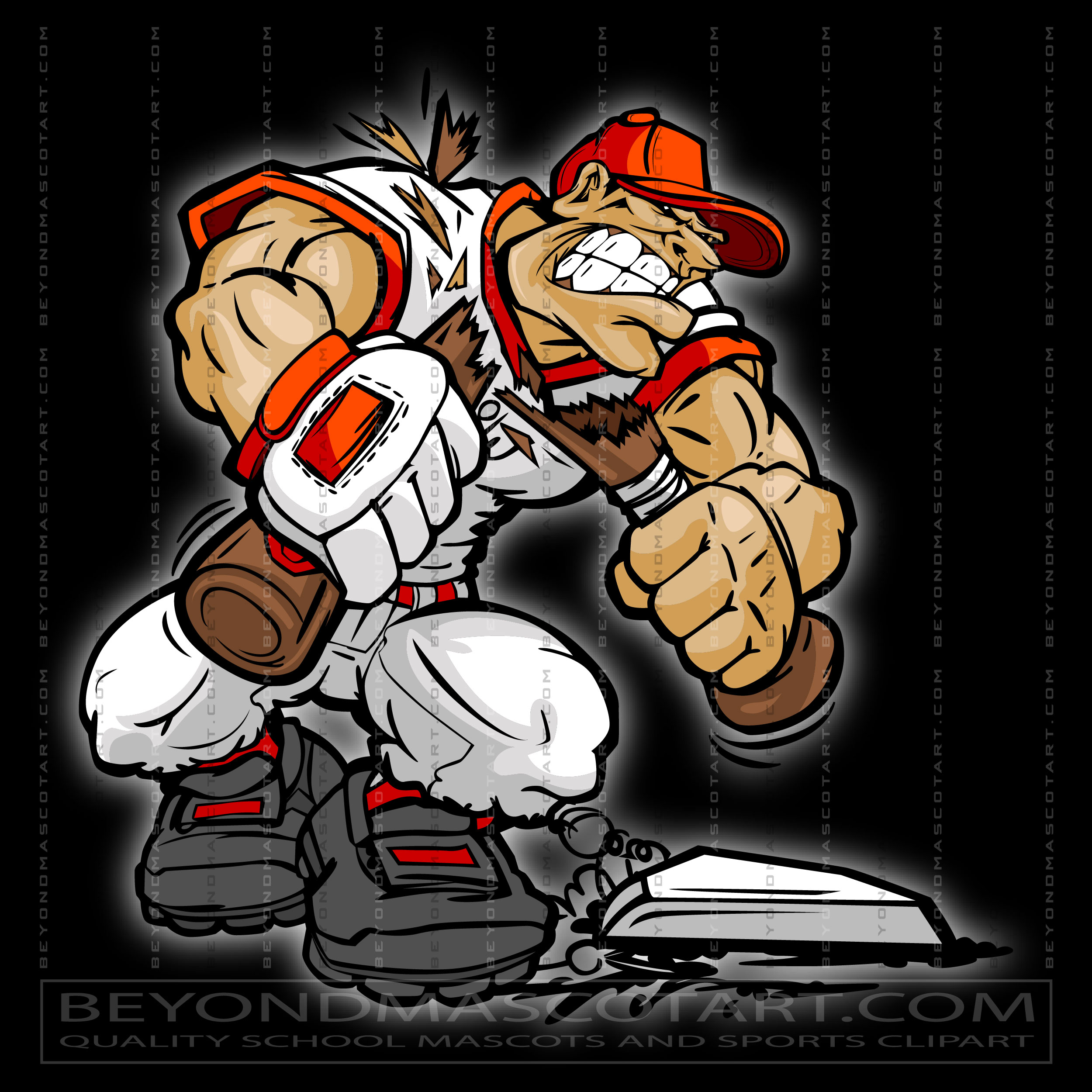 baseball player cartoon