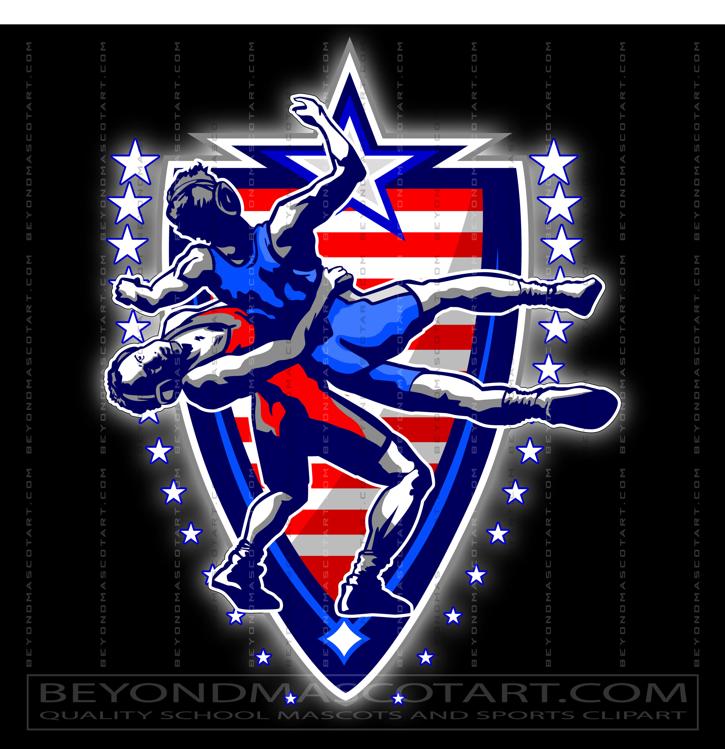 Veterans Day Wrestling Logo