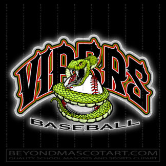 Vipers Baseball Team Art
