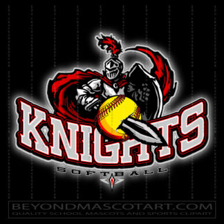 Knights Softball Logo
