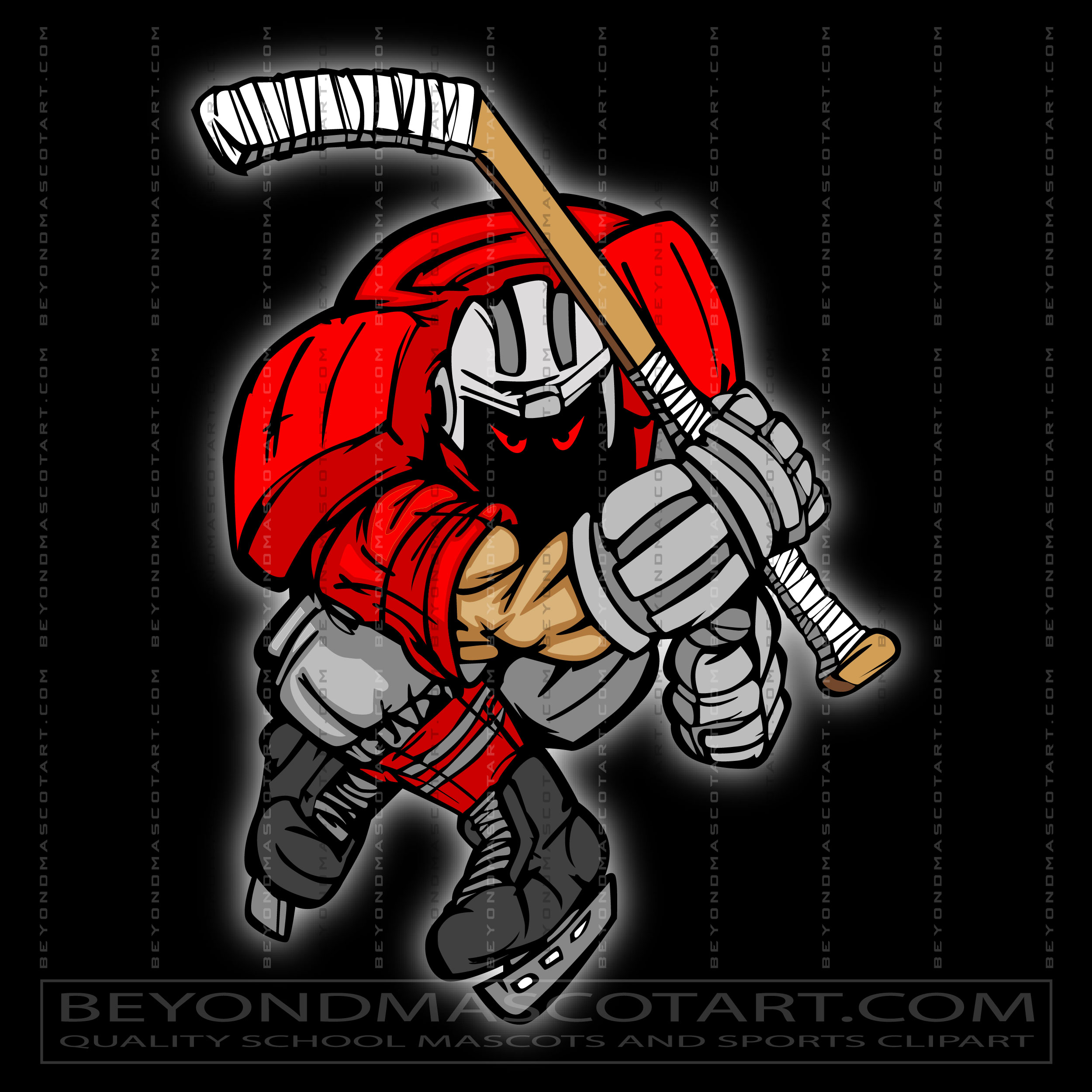 Vector Hockey Cartoon