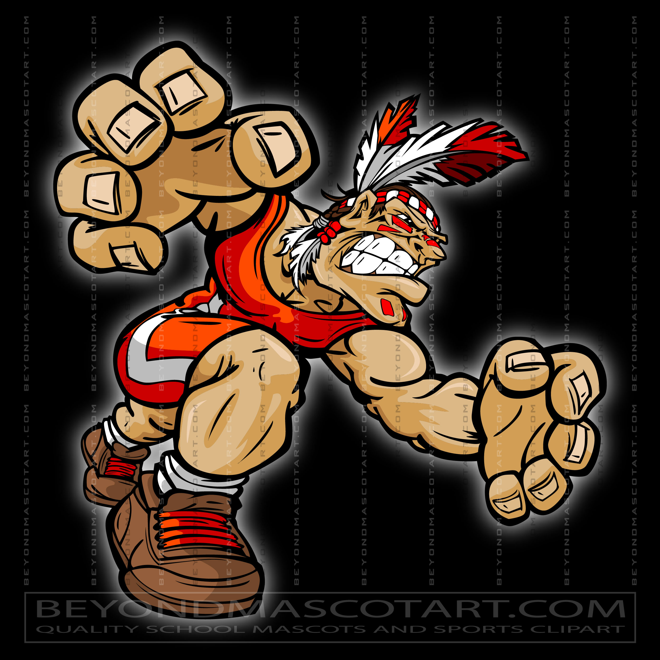 Indian Wrestling Clip Art