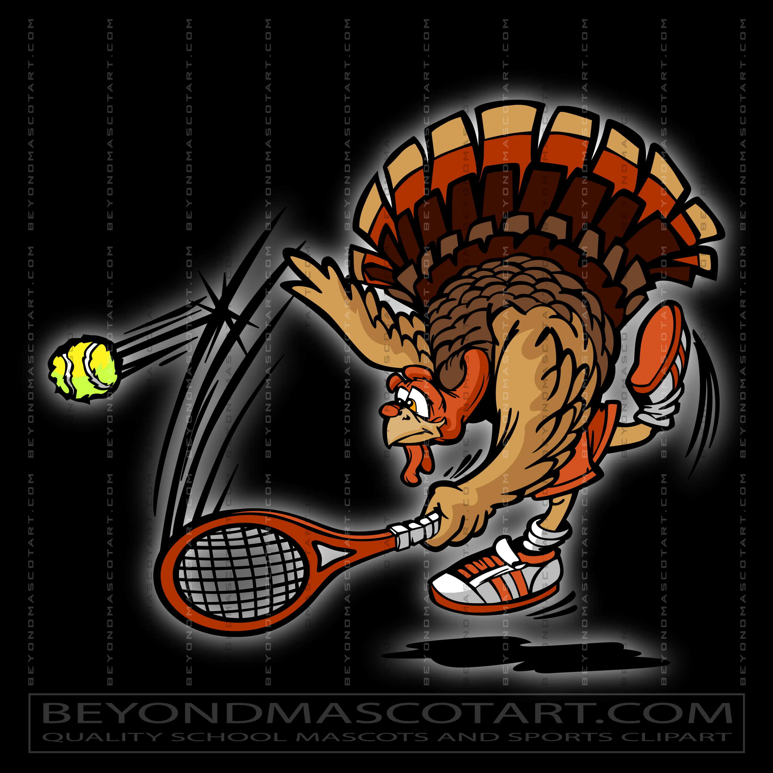 Turkey Tennis Clip Art