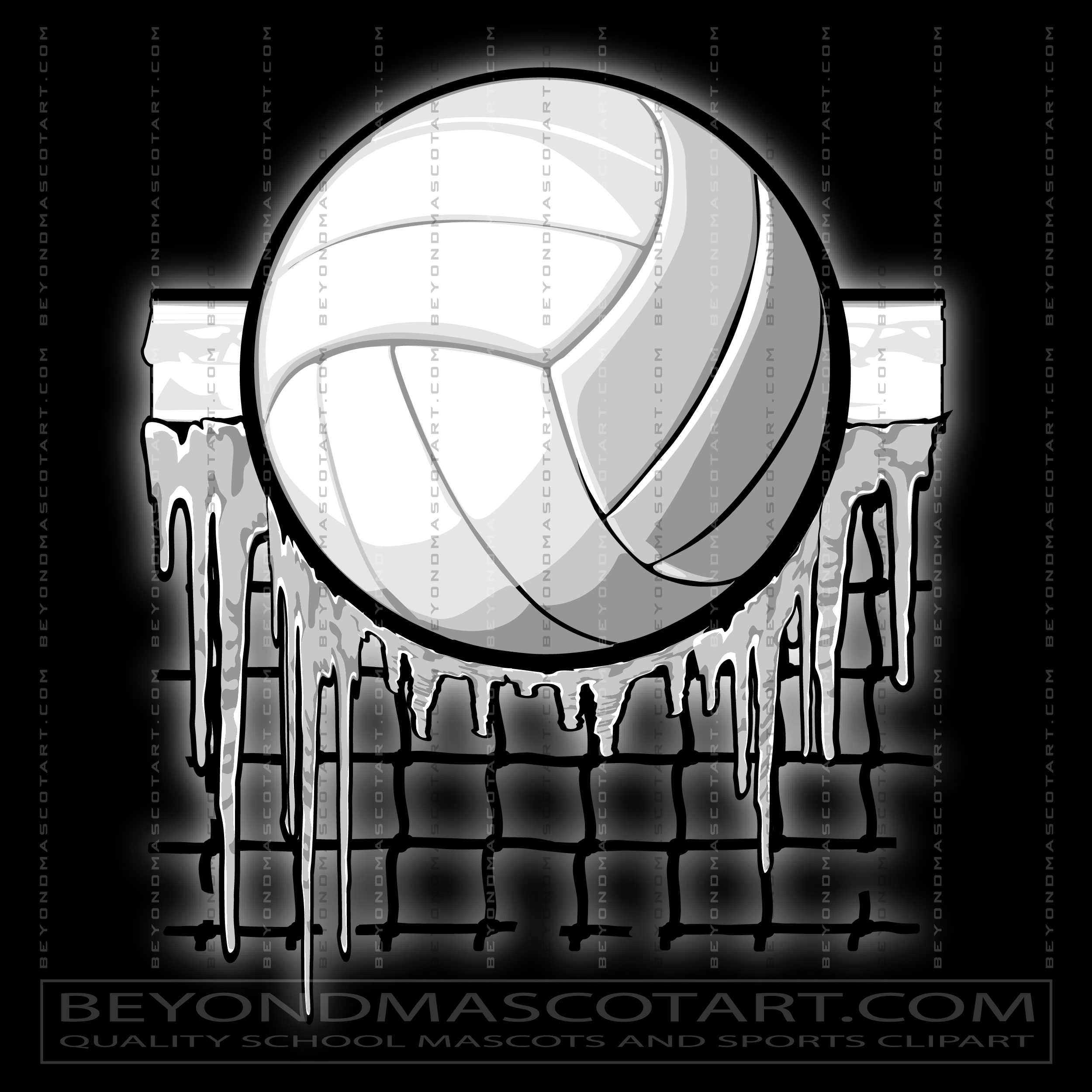 Winter Volleyball Vector Image